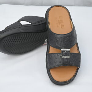 AMK Men's Comfort Black Slippers