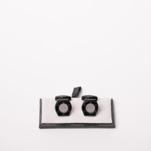AMK Hexagon Black Cufflinks