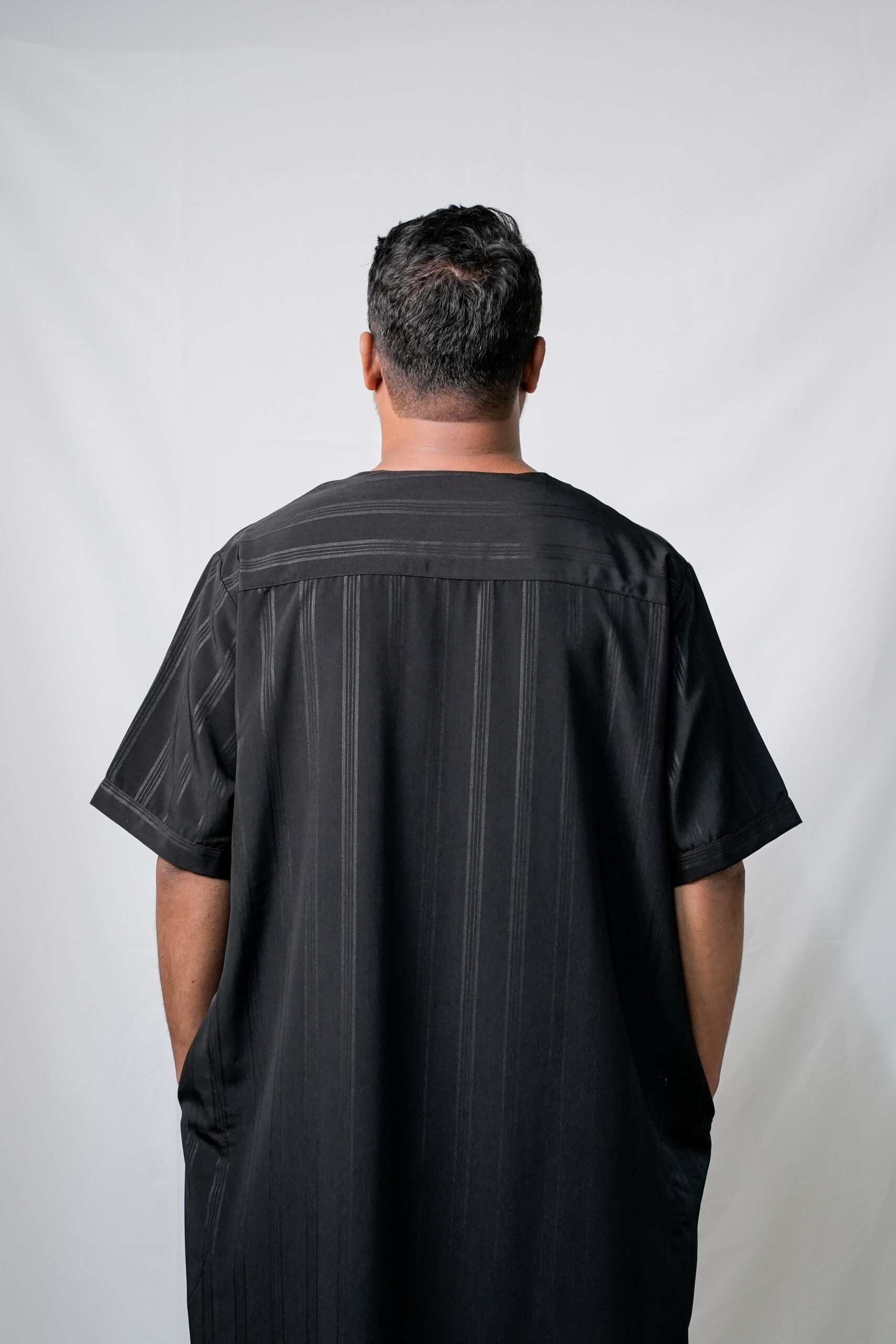 AMK Black Arabian Jalabiya - Image 2