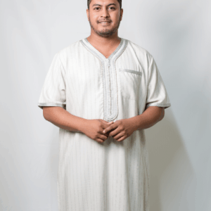 AMK Men's Classic Striped Arabian MAGRIBI Jalabiya
